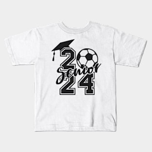 Class of 2024 Senior Football Player Graduate Kids T-Shirt